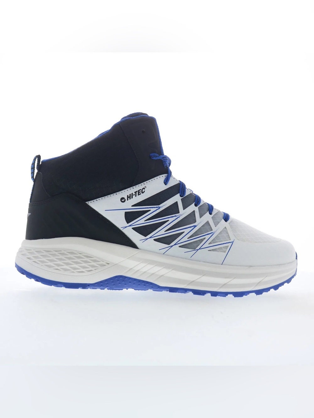 🆕 Hi-Tec Demolisher Mid Men’s Size 8 White Blue Hiking Boots Shoes NIB
